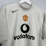 Shop 2004/05 MANCHESTER UNITED TRAINING SHIRT (L) NIKE, classic football shirts, vintage football shirts & retro soccer jerseys at Cult Kits
