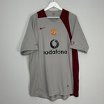 Shop 2004/05 MANCHESTER UNITED TRAINING SHIRT (XL) NIKE, classic football shirts, vintage football shirts & retro soccer jerseys at Cult Kits