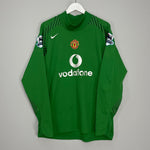 Shop 2004/05 MANCHESTER UNITED VAN DER SAR #19 GK SHIRT (L) NIKE, classic football shirts, vintage football shirts & retro soccer jerseys at Cult Kits