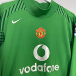 Shop 2004/05 MANCHESTER UNITED VAN DER SAR #19 GK SHIRT (L) NIKE, classic football shirts, vintage football shirts & retro soccer jerseys at Cult Kits