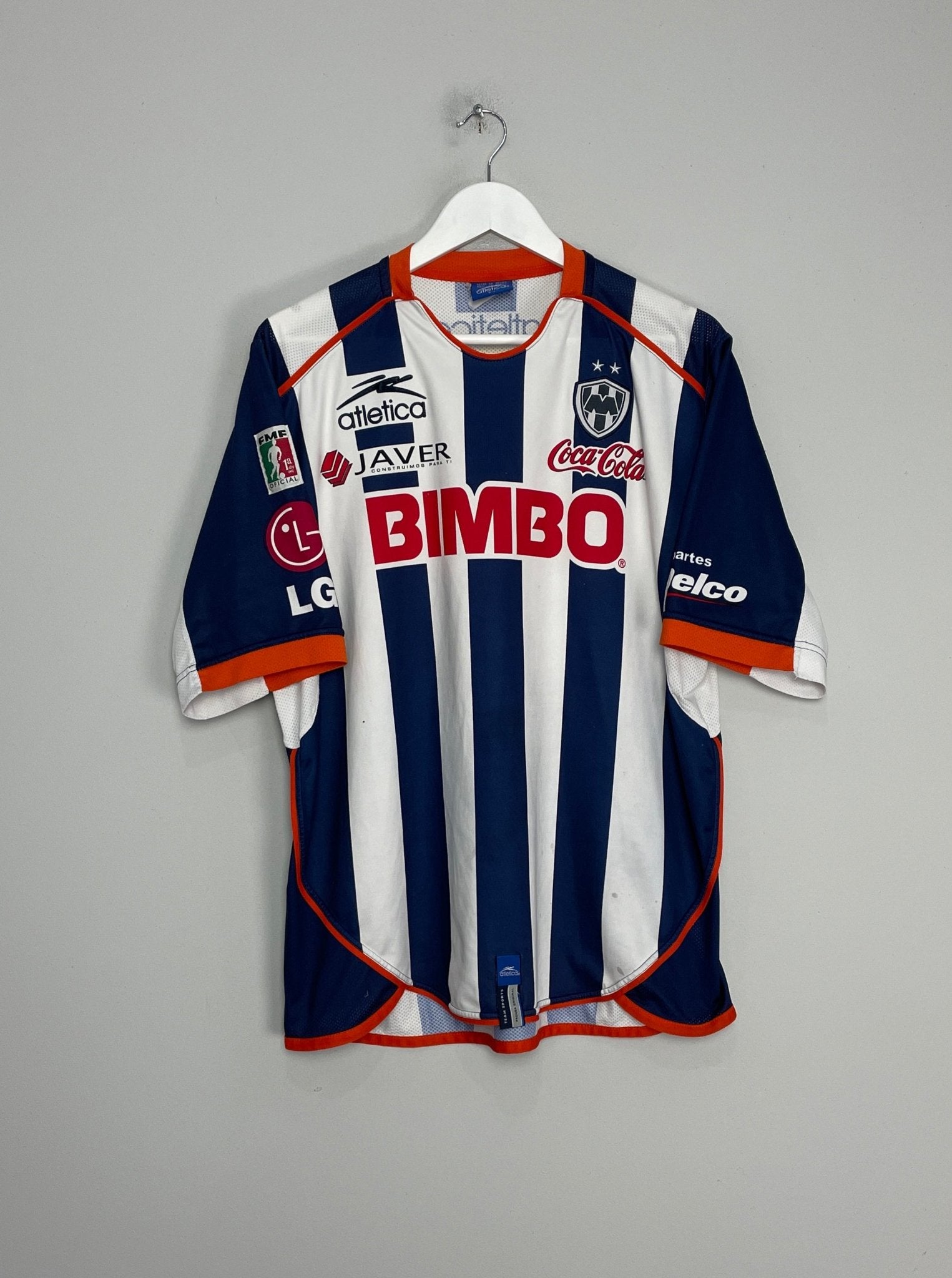 Shop 2004/05 MONTERREY #14 HOME SHIRT (L) ATLETICA, classic football shirts, vintage football shirts & retro soccer jerseys at Cult Kits