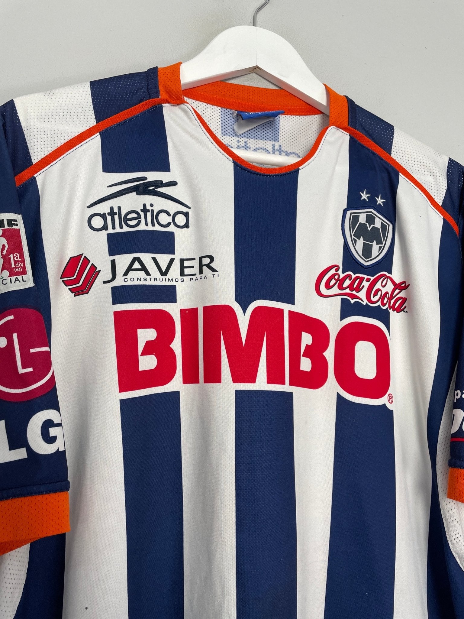 Shop 2004/05 MONTERREY #14 HOME SHIRT (L) ATLETICA, classic football shirts, vintage football shirts & retro soccer jerseys at Cult Kits