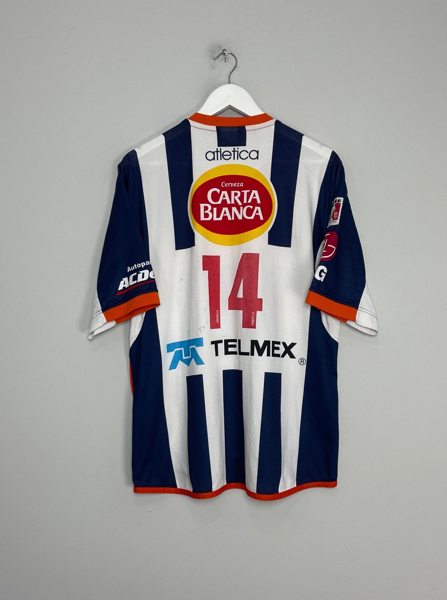 Shop 2004/05 MONTERREY #14 HOME SHIRT (L) ATLETICA, classic football shirts, vintage football shirts & retro soccer jerseys at Cult Kits