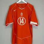 2004/05 NETHERLANDS SNEIJDER 14 HOME SHIRT (XL) NIKE - Cult Kits - XL - Buy Vintage Football Shirts, Authentic Retro Football Shirts For Sale, Classic Football Shirts & Soccer Jersey