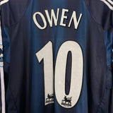 Shop 2004/05 NEWCASTLE UNITED OWEN #10 L/S AWAY SHIRT (XXL) ADIDAS, classic football shirts, vintage football shirts & retro soccer jerseys at Cult Kits