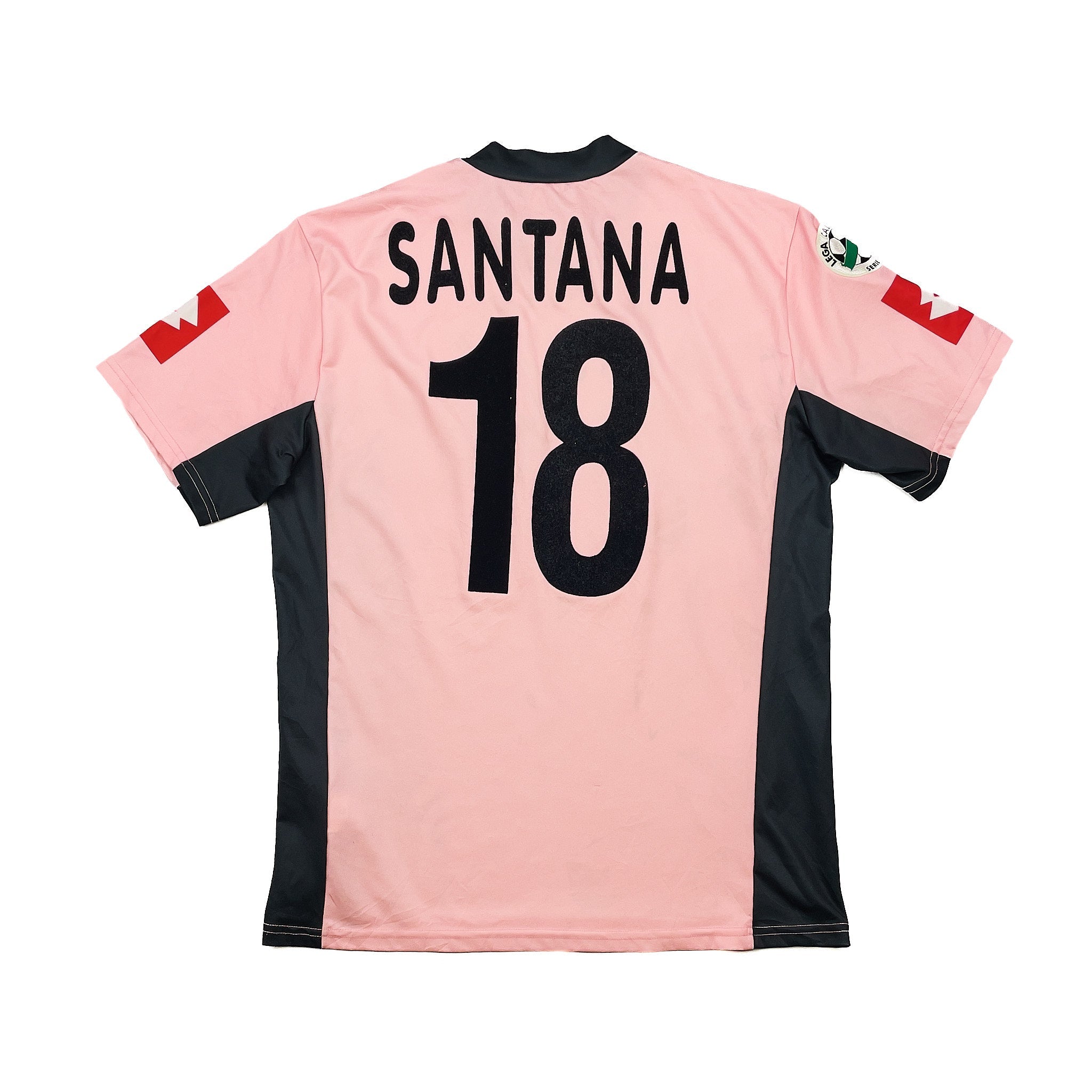 Buy 2004/05 Palermo Santana 18 *Match Issue* Home Shirt (M) Lotto ~ Free worldwide shipping ~ Authentic Vintage Football Shirts from Cult Kits