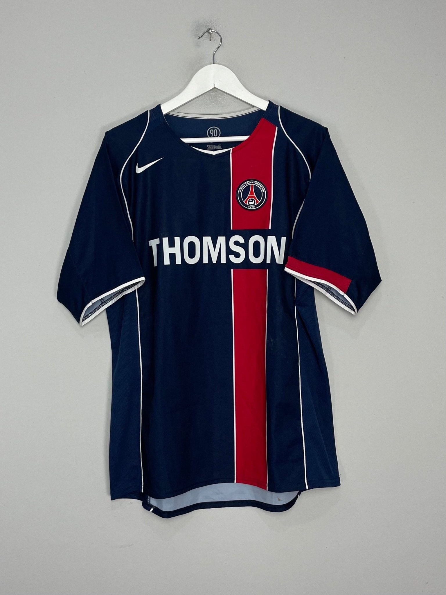 Shop 2004/05 PSG HOME SHIRT (L) NIKE, classic football shirts, vintage football shirts & retro soccer jerseys at Cult Kits