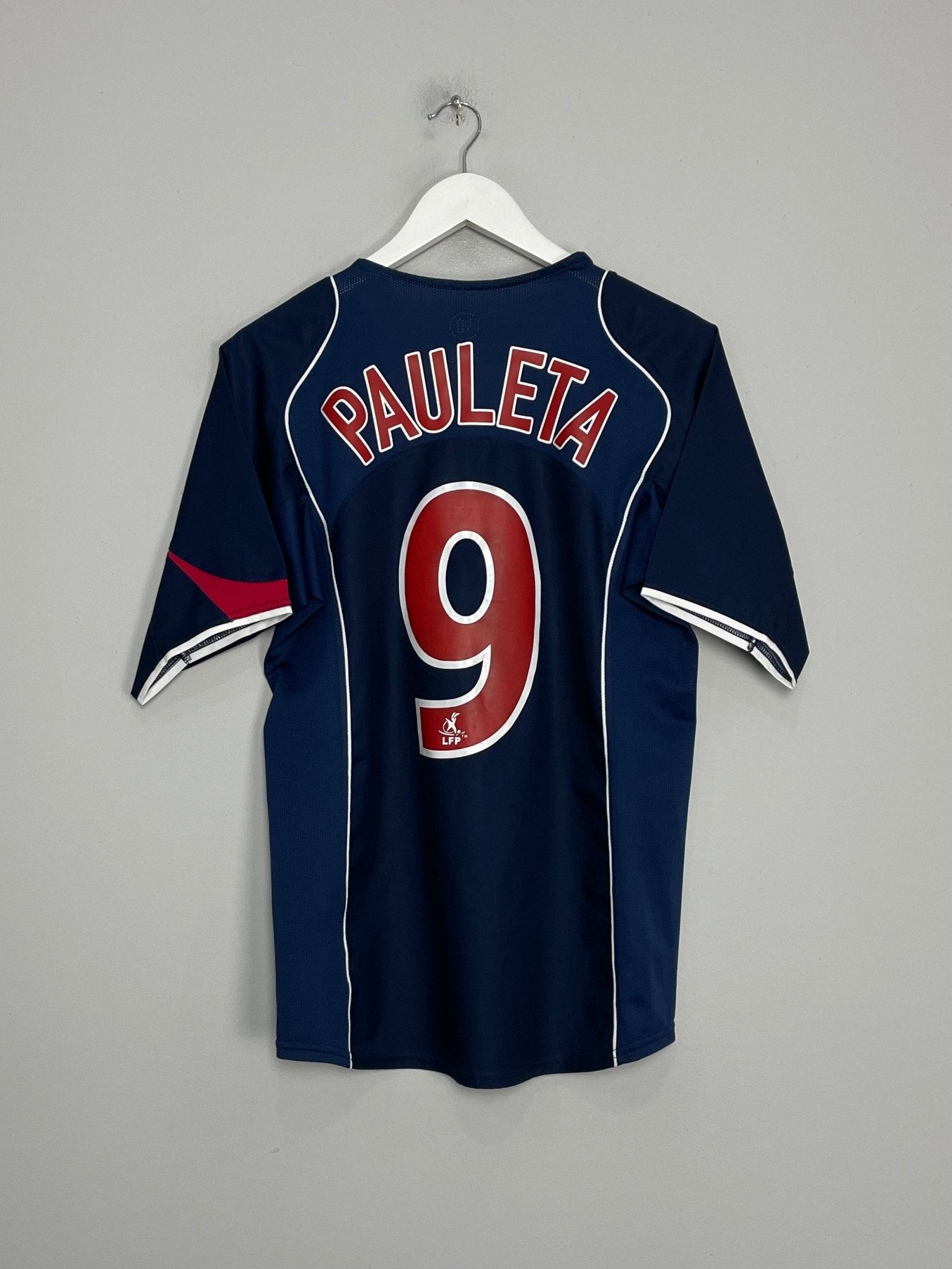 Shop 2004/05 PSG PAULETA #9 HOME SHIRT (S) NIKE, classic football shirts, vintage football shirts & retro soccer jerseys at Cult Kits