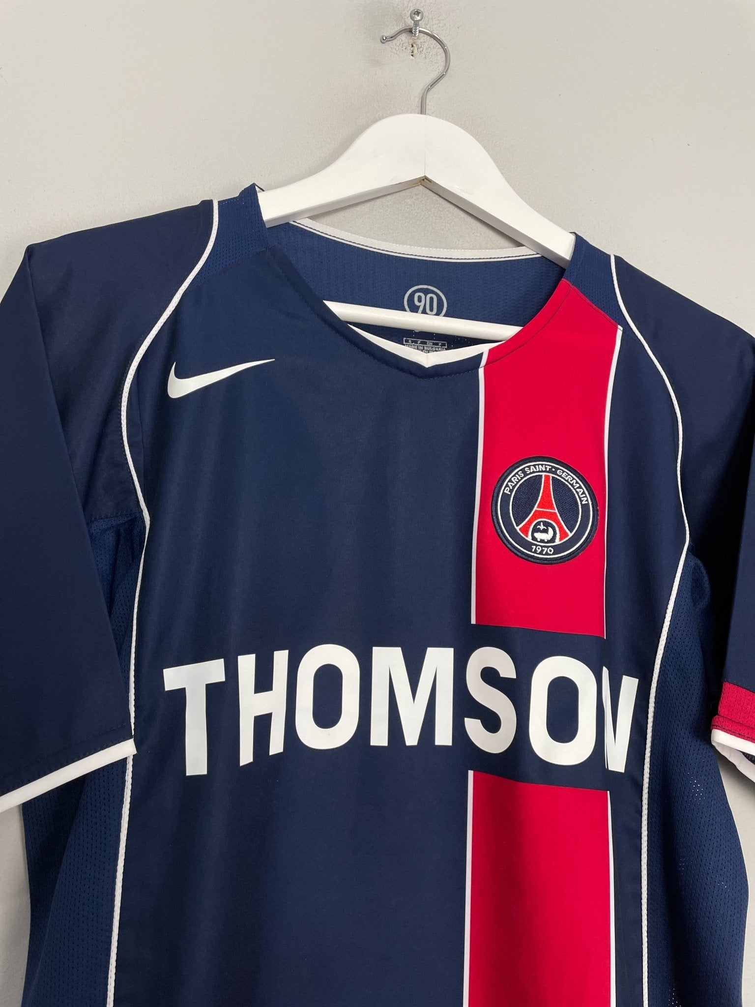 Shop 2004/05 PSG PAULETA #9 HOME SHIRT (S) NIKE, classic football shirts, vintage football shirts & retro soccer jerseys at Cult Kits