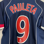 Shop 2004/05 PSG PAULETA #9 HOME SHIRT (S) NIKE, classic football shirts, vintage football shirts & retro soccer jerseys at Cult Kits