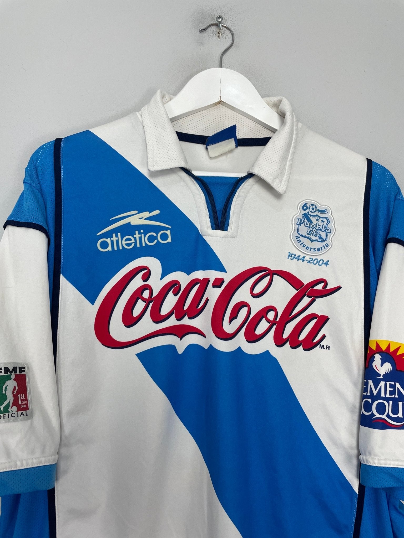 Shop 2004/05 PUEBLA #14 *50 YEAR* HOME SHIRT (XL) ATLETICA, classic football shirts, vintage football shirts & retro soccer jerseys at Cult Kits