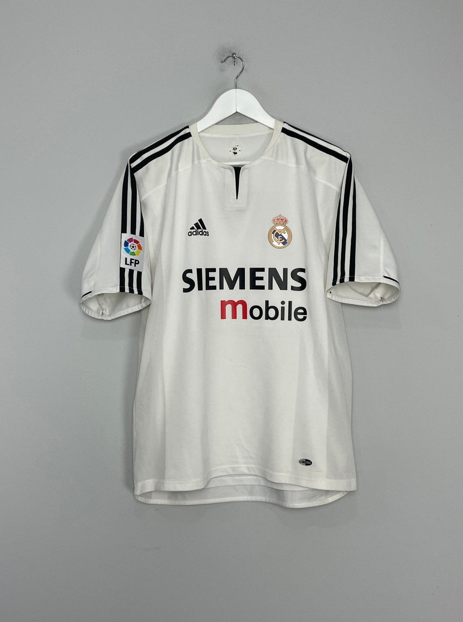 Shop 2004/05 REAL MADIRD BECKHAM #23 *PLAYER ISSUE* HOME SHIRT (M) ADIDAS, classic football shirts, vintage football shirts & retro soccer jerseys at Cult Kits