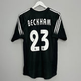 Shop 2004/05 REAL MADRID BECKHAM #23 AWAY SHIRT (M) ADIDAS, classic football shirts, vintage football shirts & retro soccer jerseys at Cult Kits