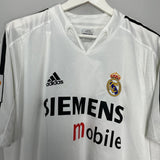 Shop 2004/05 REAL MADRID BECKHAM #23 HOME SHIRT (L) ADIDAS, classic football shirts, vintage football shirts & retro soccer jerseys at Cult Kits