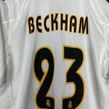 Shop 2004/05 REAL MADRID BECKHAM #23 HOME SHIRT (L) ADIDAS, classic football shirts, vintage football shirts & retro soccer jerseys at Cult Kits