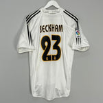 Shop 2004/05 REAL MADRID BECKHAM #23 HOME SHIRT (M) ADIDAS, classic football shirts, vintage football shirts & retro soccer jerseys at Cult Kits