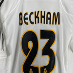 Shop 2004/05 REAL MADRID BECKHAM #23 HOME SHIRT (M) ADIDAS, classic football shirts, vintage football shirts & retro soccer jerseys at Cult Kits