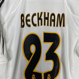 Shop 2004/05 REAL MADRID BECKHAM #23 HOME SHIRT (M) ADIDAS, classic football shirts, vintage football shirts & retro soccer jerseys at Cult Kits