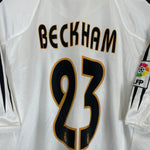 2004/05 REAL MADRID BECKHAM 23 HOME SHIRT (XL) ADIDAS - Cult Kits - XL - Buy Vintage Football Shirts, Authentic Retro Football Shirts For Sale, Classic Football Shirts & Soccer Jersey