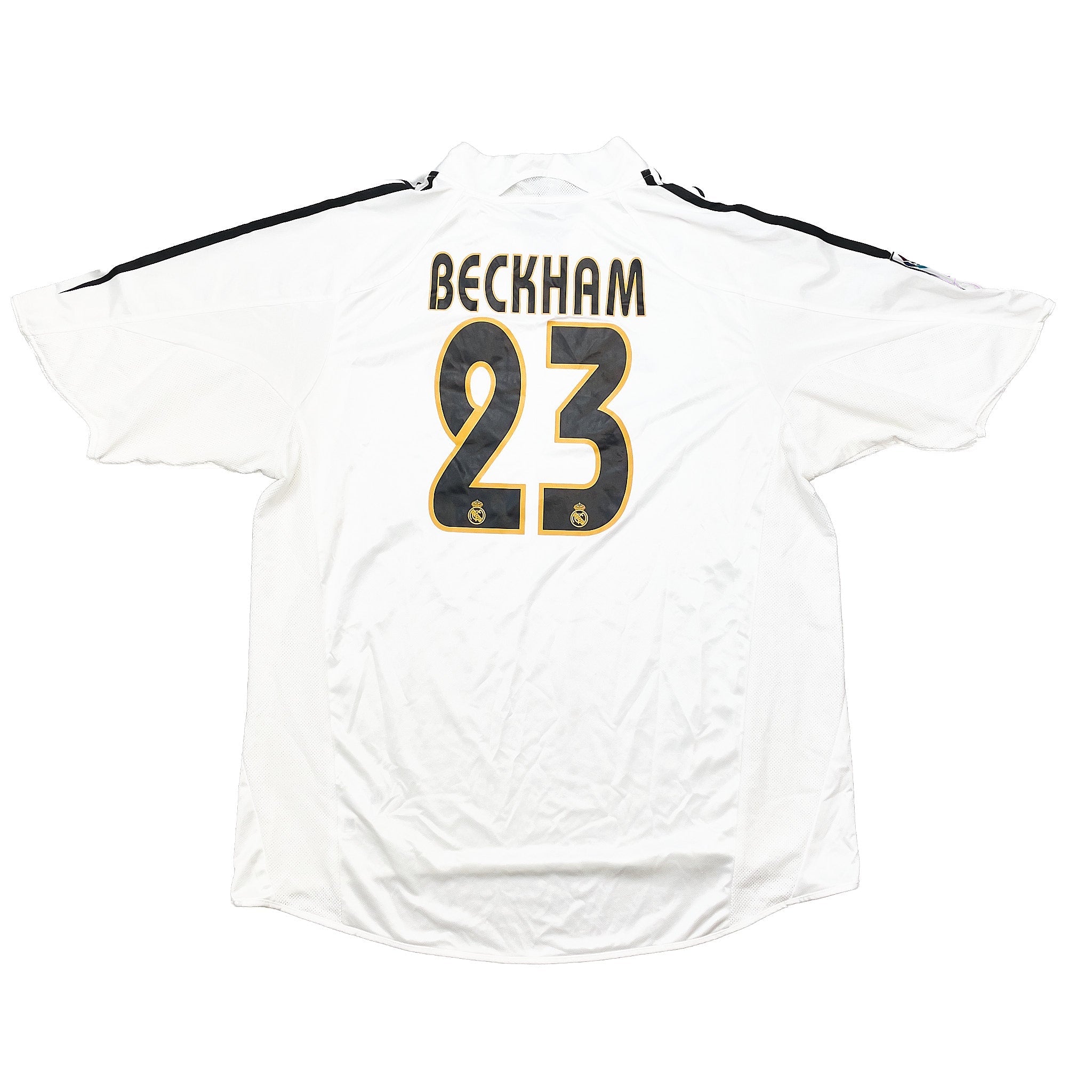 Buy 2004/05 REAL MADRID BECKHAM 23 HOME SHIRT (XL) ADIDAS ~ Free worldwide shipping available ~ Authentic Vintage Football Shirts from Cult Kits
