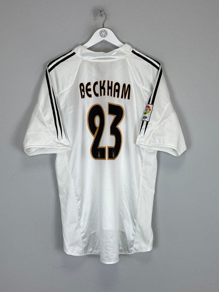 2004/05 REAL MADRID BECKHAM 23 HOME SHIRT (XL) ADIDAS - Cult Kits - XL - Buy Vintage Football Shirts, Authentic Retro Football Shirts For Sale, Classic Football Shirts & Soccer Jersey