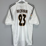 2004/05 REAL MADRID BECKHAM 23 HOME SHIRT (XL) ADIDAS - Cult Kits - XL - Buy Vintage Football Shirts, Authentic Retro Football Shirts For Sale, Classic Football Shirts & Soccer Jersey