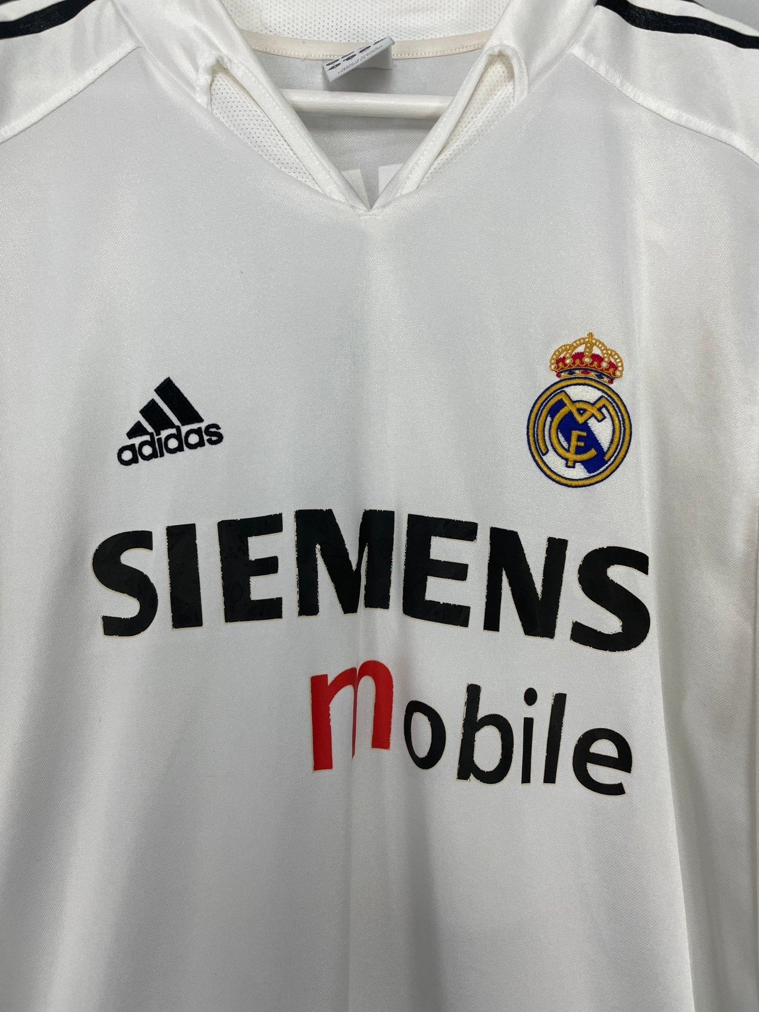 Shop 2004/05 REAL MADRID BECKHAM #23 L/S HOME SHIRT (L) ADIDAS, classic football shirts, vintage football shirts & retro soccer jerseys at Cult Kits
