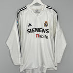 Shop 2004/05 REAL MADRID BECKHAM #23 L/S HOME SHIRT (L) ADIDAS, classic football shirts, vintage football shirts & retro soccer jerseys at Cult Kits
