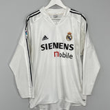 Shop 2004/05 REAL MADRID BECKHAM #23 L/S HOME SHIRT (L) ADIDAS, classic football shirts, vintage football shirts & retro soccer jerseys at Cult Kits