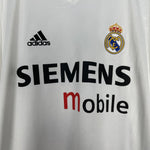 Shop 2004/05 REAL MADRID BECKHAM #23 L/S HOME SHIRT (M) ADIDAS, classic football shirts, vintage football shirts & retro soccer jerseys at Cult Kits