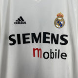 Shop 2004/05 REAL MADRID BECKHAM #23 L/S HOME SHIRT (M) ADIDAS, classic football shirts, vintage football shirts & retro soccer jerseys at Cult Kits