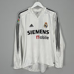 Shop 2004/05 REAL MADRID BECKHAM #23 L/S HOME SHIRT (M) ADIDAS, classic football shirts, vintage football shirts & retro soccer jerseys at Cult Kits