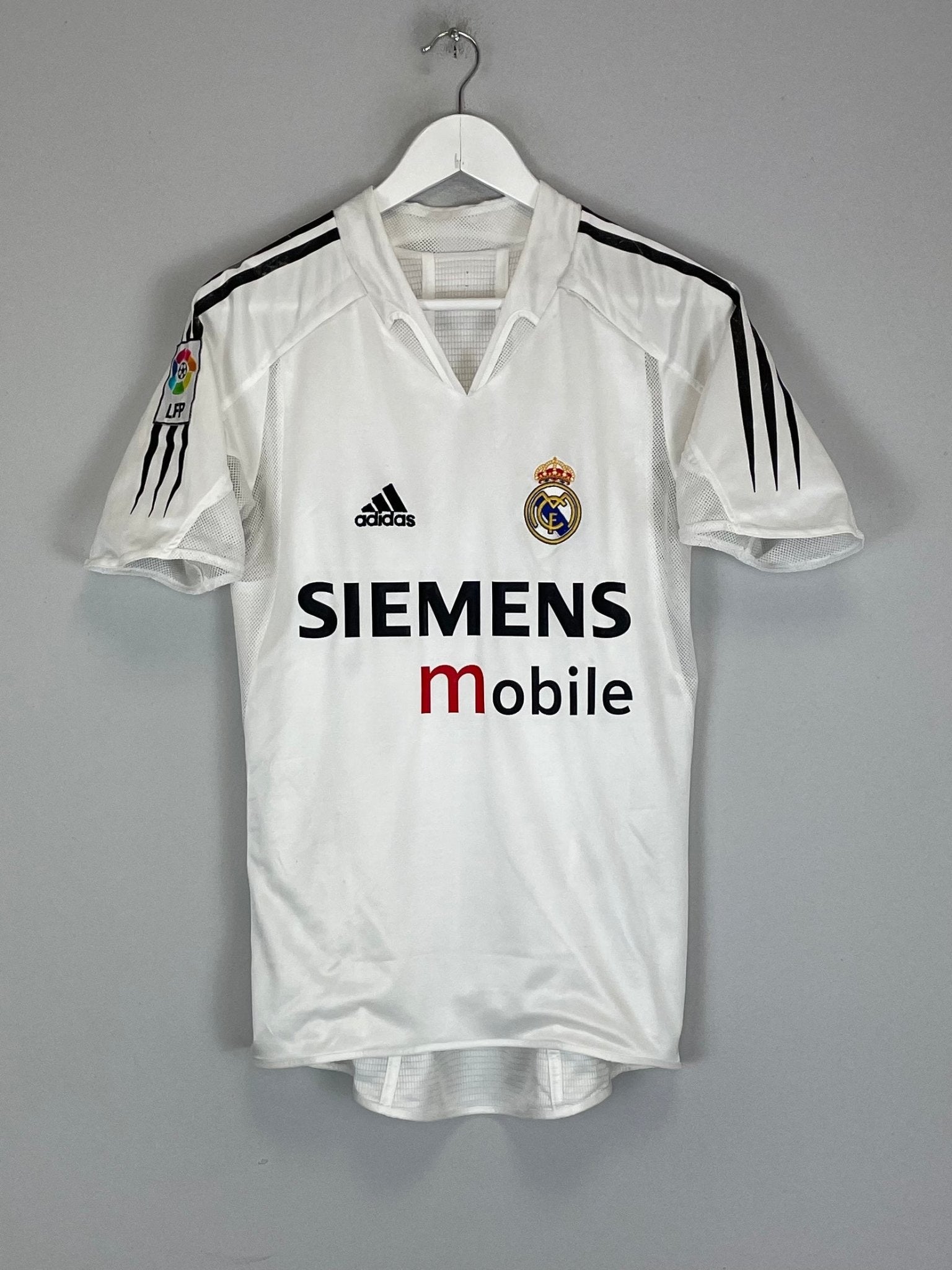 Shop 2004/05 REAL MADRID BECKHAM #23 *PLAYER ISSUE* HOME SHIRT (S) ADIDAS, classic football shirts, vintage football shirts & retro soccer jerseys at Cult Kits