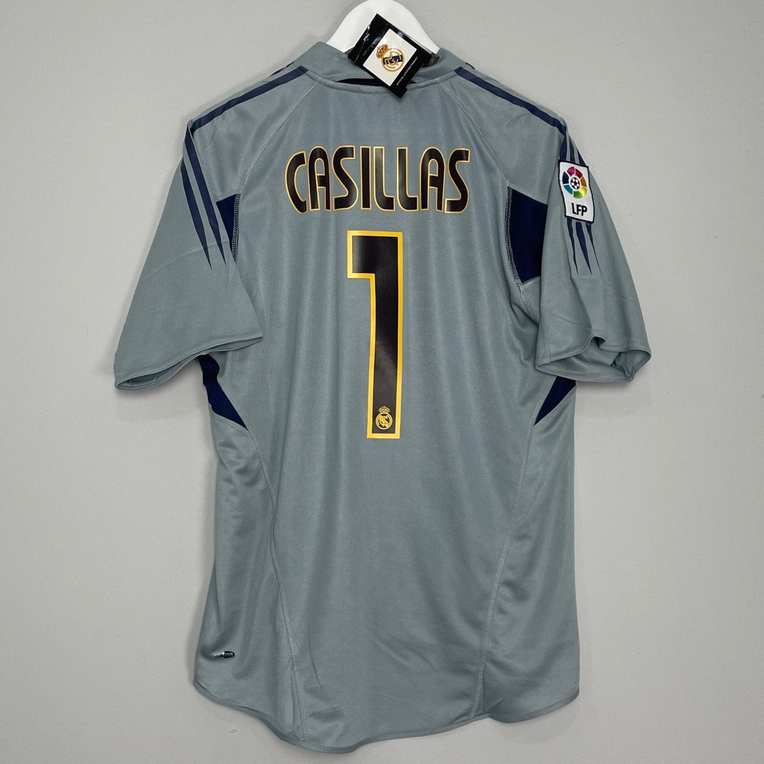 Shop 2004/05 REAL MADRID CASILLAS #1 *BNWT* GK SHIRT (M) ADIDAS, classic football shirts, vintage football shirts & retro soccer jerseys at Cult Kits