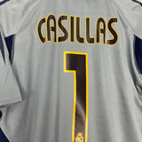 Shop 2004/05 REAL MADRID CASILLAS #1 *BNWT* GK SHIRT (M) ADIDAS, classic football shirts, vintage football shirts & retro soccer jerseys at Cult Kits