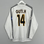 Shop 2004/05 REAL MADRID GUTI.H #14 L/S C/L HOME SHIRT (M) ADIDAS, classic football shirts, vintage football shirts & retro soccer jerseys at Cult Kits