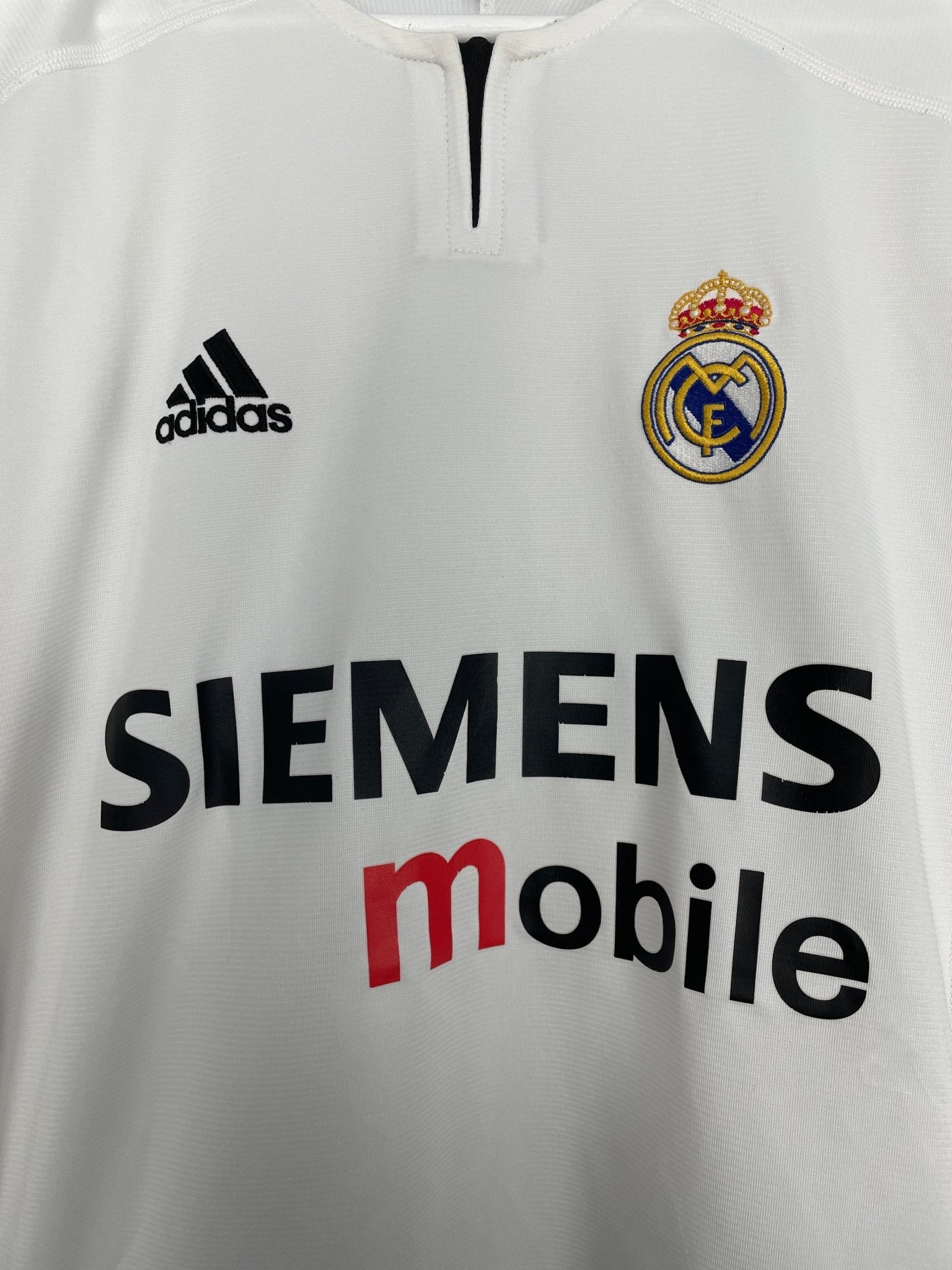 2004/05 REAL MADRID GUTI.H #14 L/S C/L HOME SHIRT (M) ADIDAS