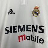 Shop 2004/05 REAL MADRID GUTI.H #14 L/S C/L HOME SHIRT (M) ADIDAS, classic football shirts, vintage football shirts & retro soccer jerseys at Cult Kits