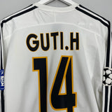 Shop 2004/05 REAL MADRID GUTI.H #14 L/S C/L HOME SHIRT (M) ADIDAS, classic football shirts, vintage football shirts & retro soccer jerseys at Cult Kits