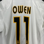 Shop 2004/05 REAL MADRID OWEN #11 *SIGNED* HOME SHIRT (S) ADIDAS, classic football shirts, vintage football shirts & retro soccer jerseys at Cult Kits