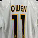 Shop 2004/05 REAL MADRID OWEN #11 *SIGNED* HOME SHIRT (S) ADIDAS, classic football shirts, vintage football shirts & retro soccer jerseys at Cult Kits