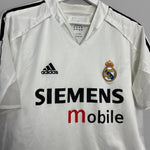 Shop 2004/05 REAL MADRID *PLAYER ISSUE* HOME SHIRT (L) ADIDAS, classic football shirts, vintage football shirts & retro soccer jerseys at Cult Kits