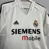 Shop 2004/05 REAL MADRID *PLAYER ISSUE* HOME SHIRT (L) ADIDAS, classic football shirts, vintage football shirts & retro soccer jerseys at Cult Kits