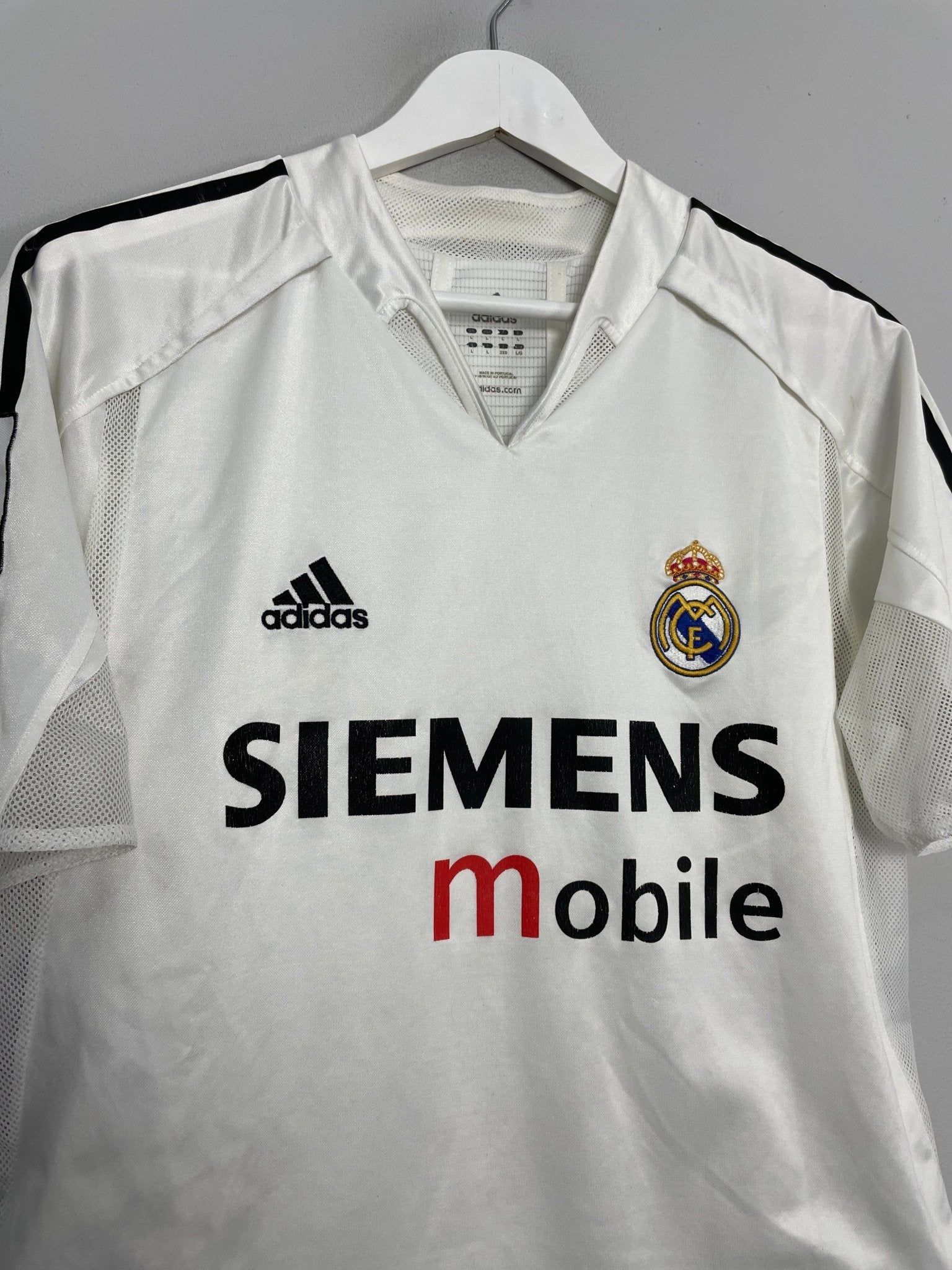 Shop 2004/05 REAL MADRID *PLAYER ISSUE* HOME SHIRT (L) ADIDAS, classic football shirts, vintage football shirts & retro soccer jerseys at Cult Kits