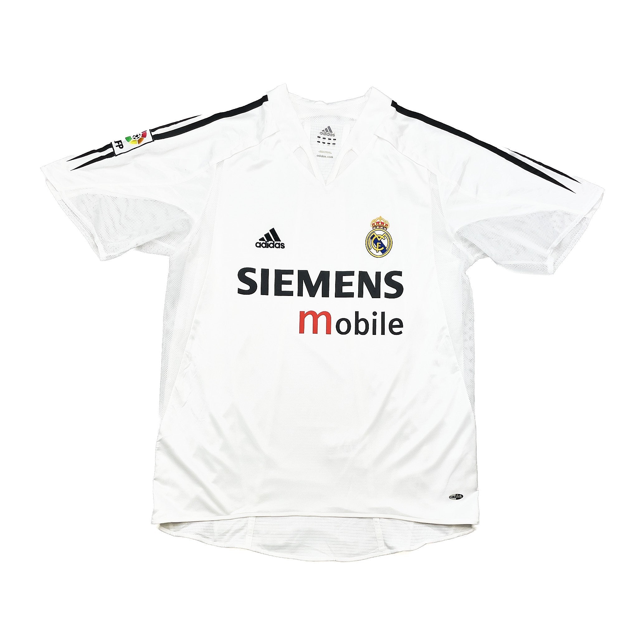 Buy 2004/05 Real Madrid Raul 7 *Player Issue* Home Shirt (L) Adidas ~ Free worldwide shipping ~ Authentic Vintage Football Shirts from Cult Kits