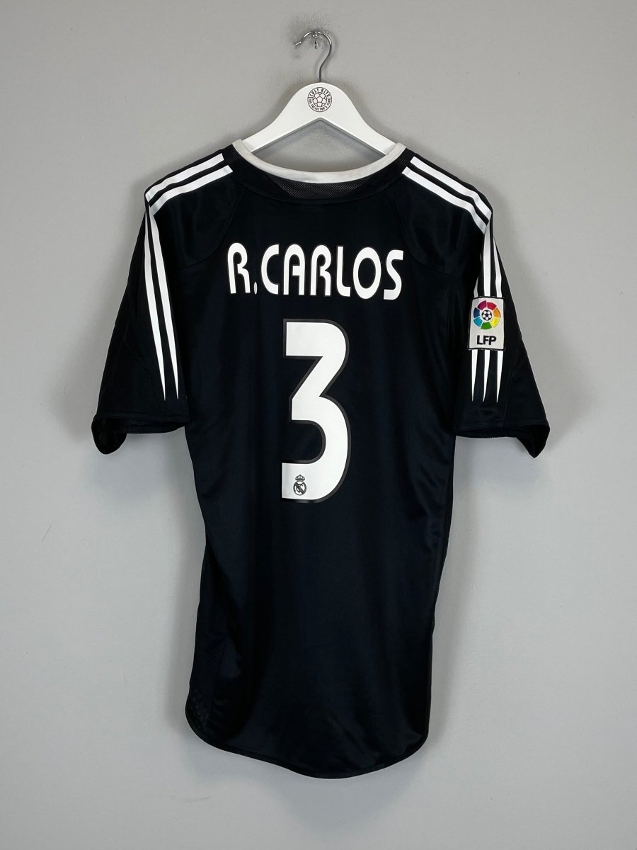 2004/05 REAL MADRID R.CARLOS 3 AWAY SHIRT (M) ADIDAS - Cult Kits - Medium - Buy Vintage Football Shirts, Authentic Retro Football Shirts For Sale, Classic Football Shirts & Soccer Jersey