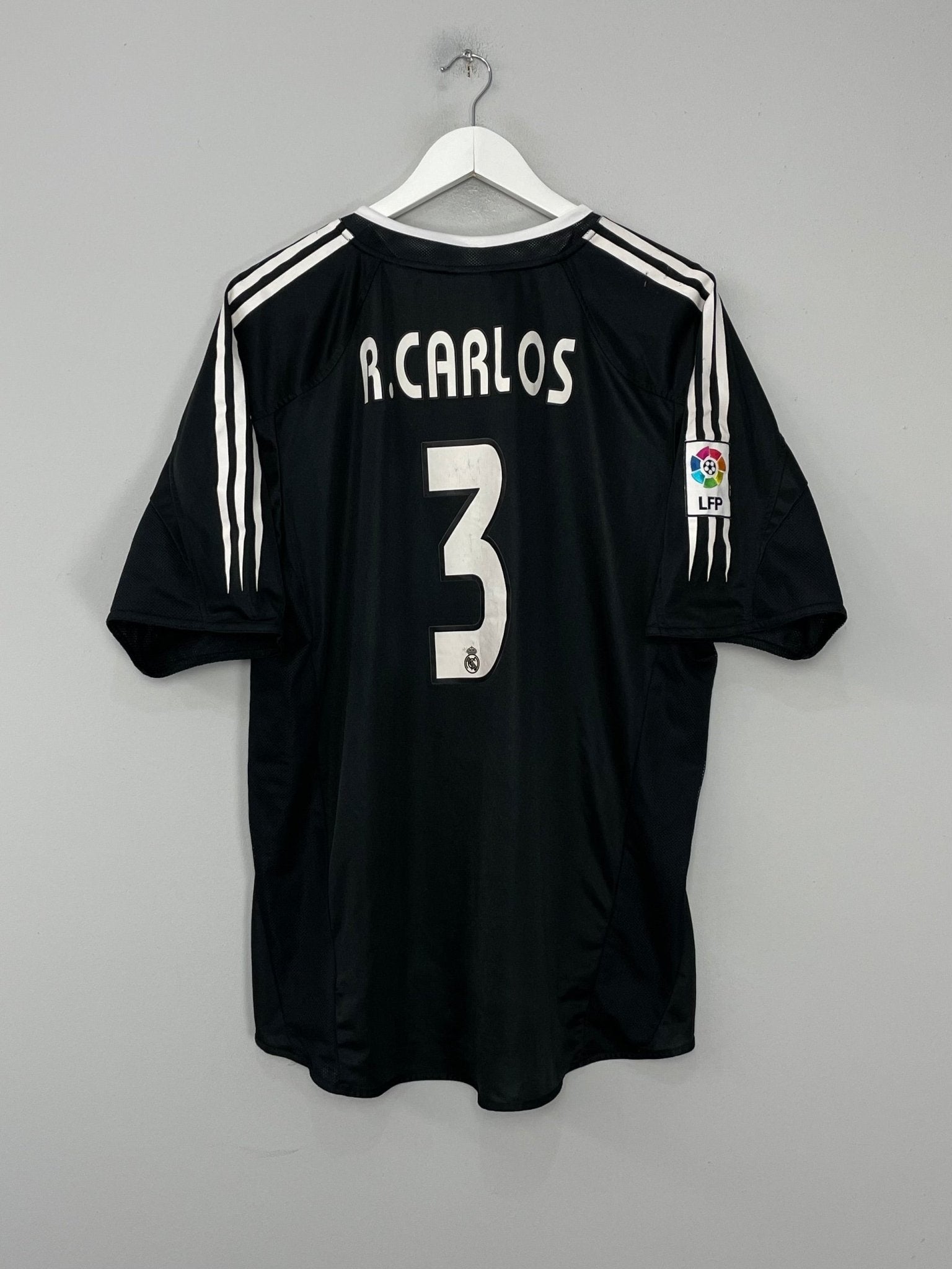 Shop 2004/05 REAL MADRID R.CARLOS #3 AWAY SHIRT (XL) ADIDAS, classic football shirts, vintage football shirts & retro soccer jerseys at Cult Kits