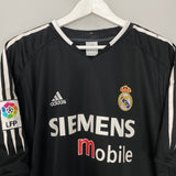 Shop 2004/05 REAL MADRID R.CARLOS #3 AWAY SHIRT (XL) ADIDAS, classic football shirts, vintage football shirts & retro soccer jerseys at Cult Kits