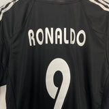 Shop 2004/05 REAL MADRID RONALDO #9 AWAY SHIRT (L) ADIDAS, classic football shirts, vintage football shirts & retro soccer jerseys at Cult Kits