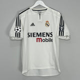 Shop 2004/05 REAL MADRID RONALDO #9 C/L HOME SHIRT (S) ADIDAS, classic football shirts, vintage football shirts & retro soccer jerseys at Cult Kits
